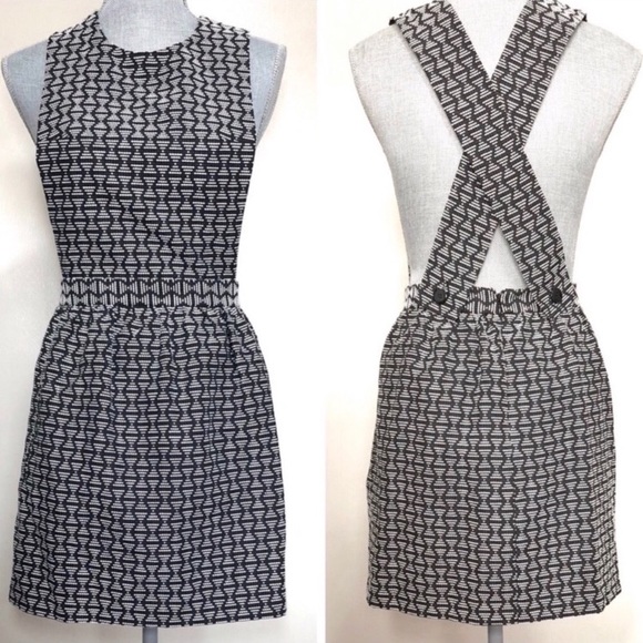 Topshop Dresses & Skirts - Topshop | Black white textured jumper dress